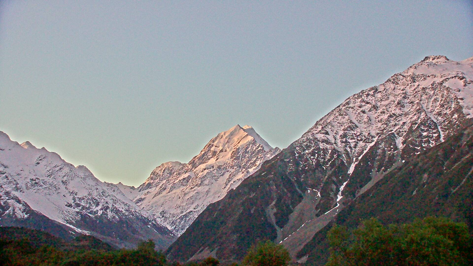 View towards Aoraki/Mount Cook Webcam