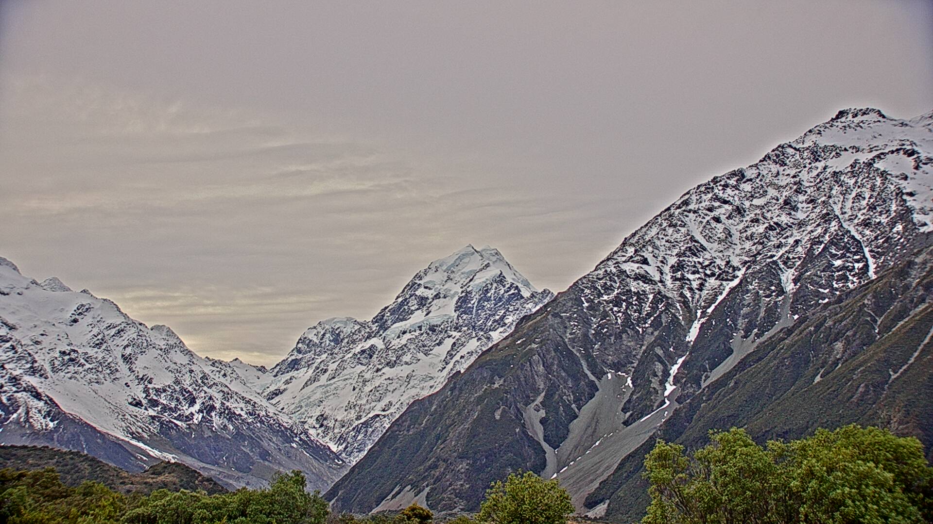 View towards Aoraki/Mount Cook Webcam