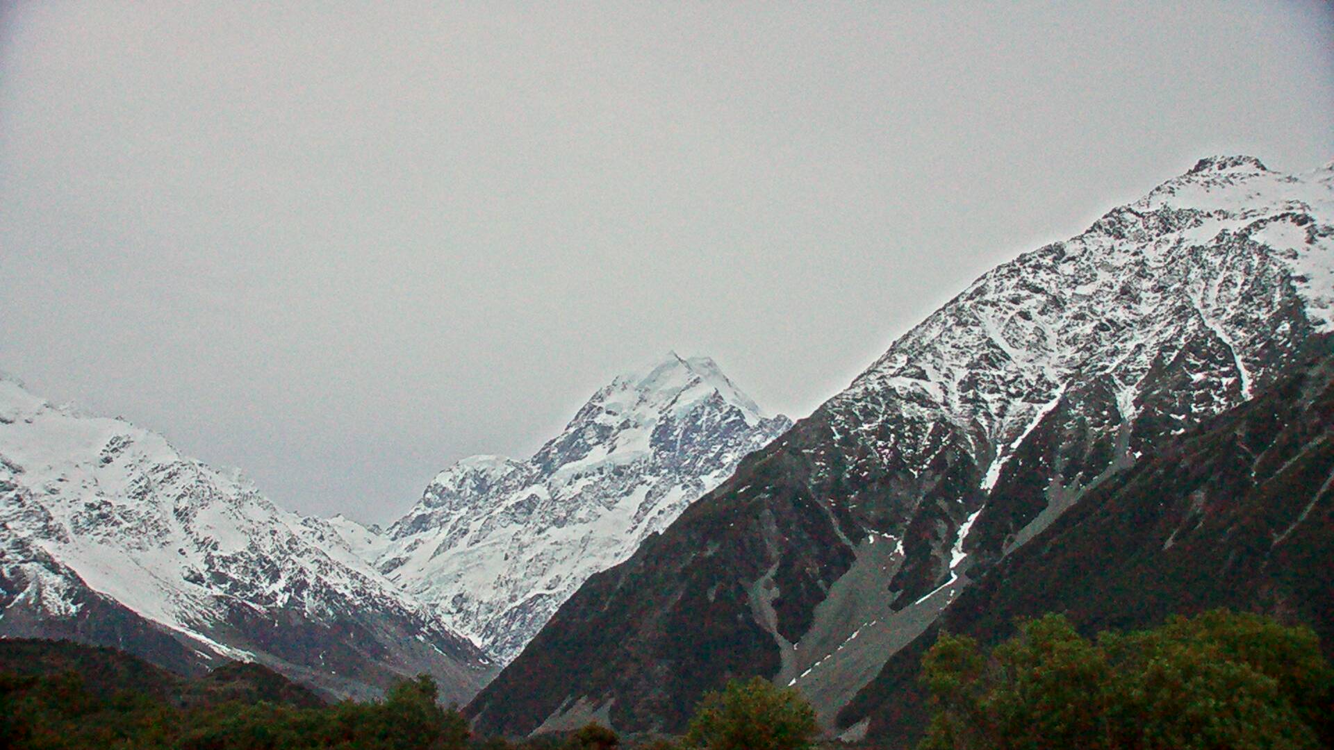 View towards Aoraki/Mount Cook Webcam