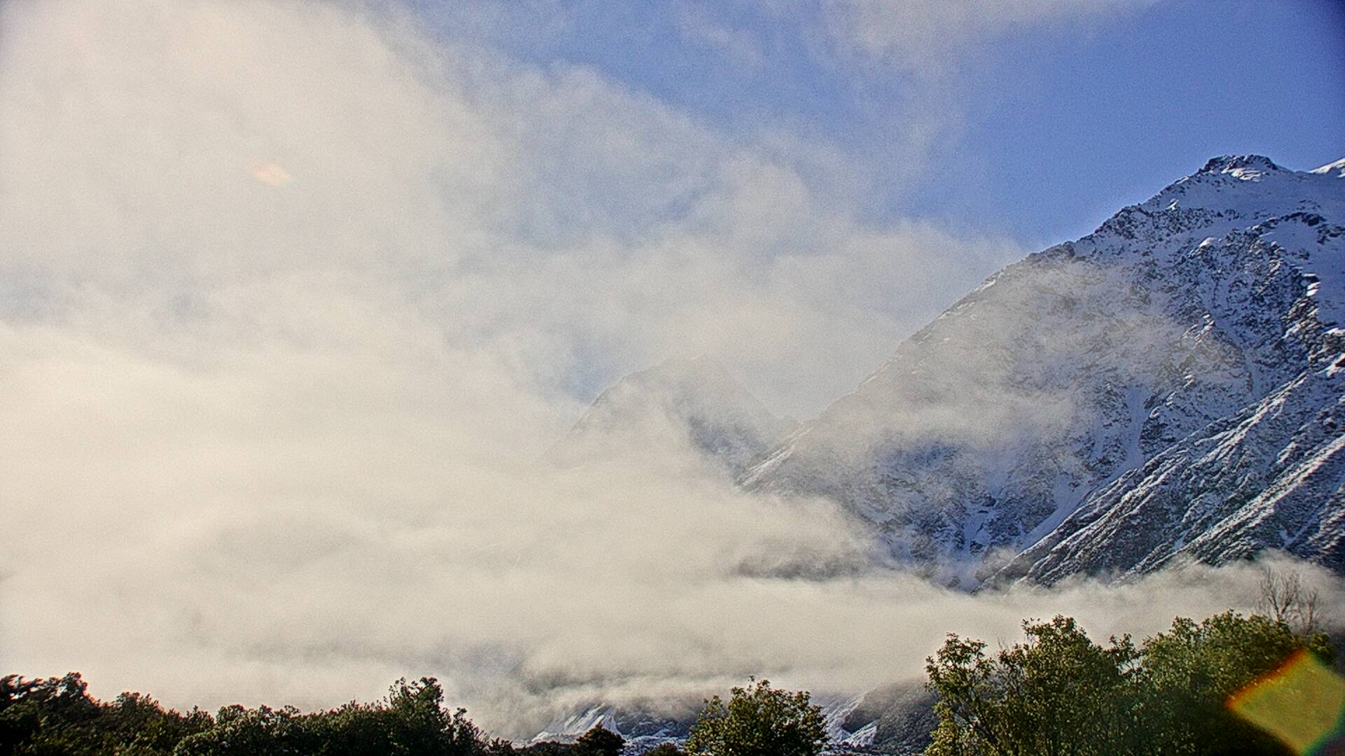 View towards Aoraki/Mount Cook Webcam