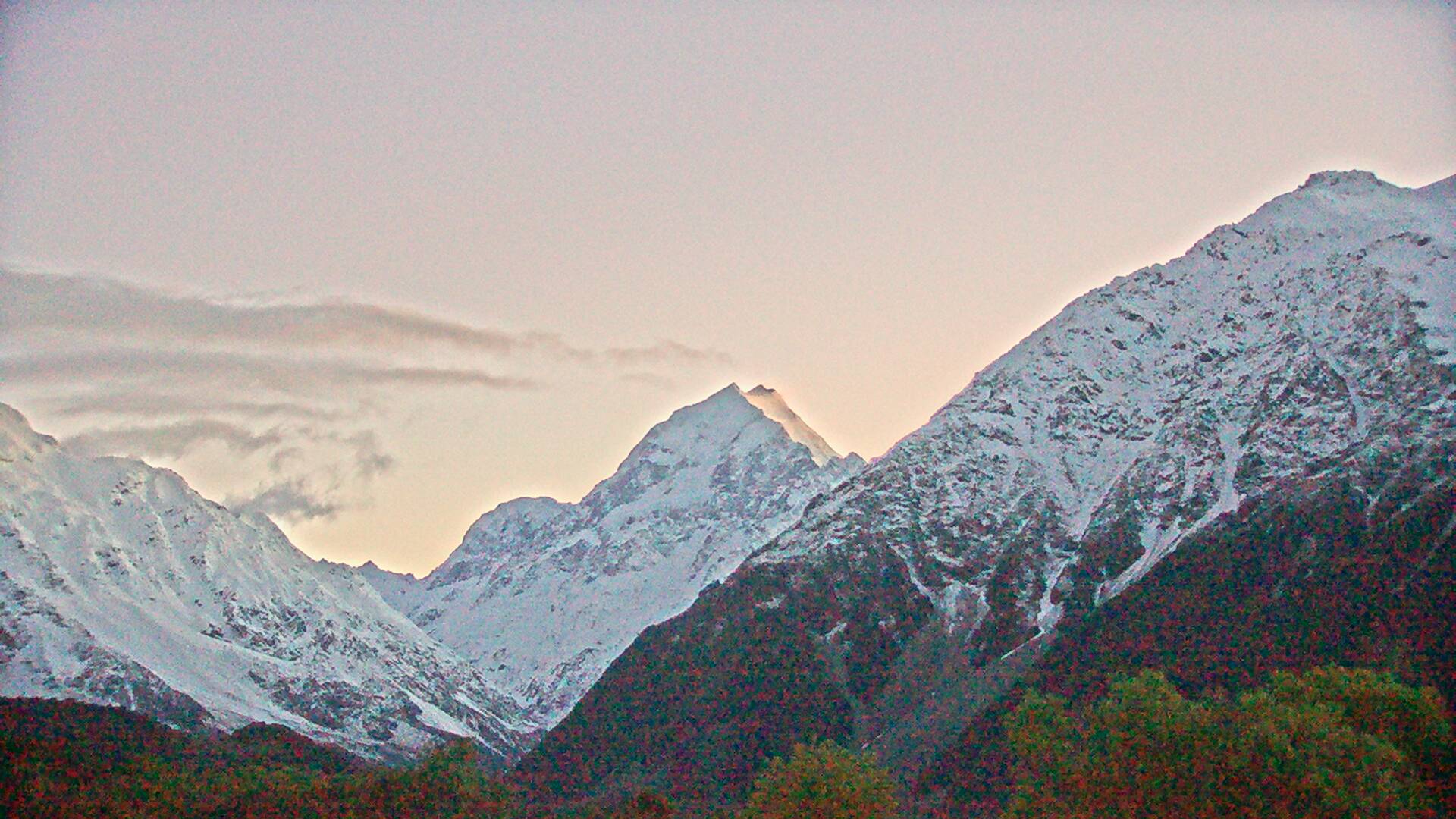 View towards Aoraki/Mount Cook Webcam