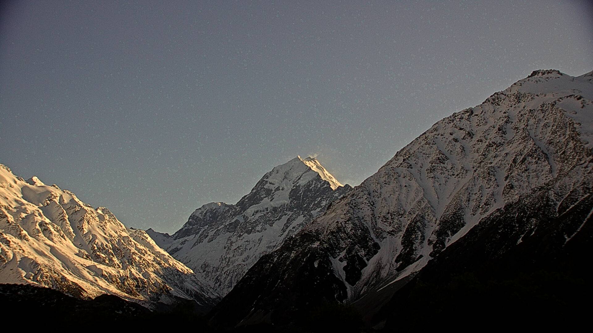 View towards Aoraki/Mount Cook Webcam