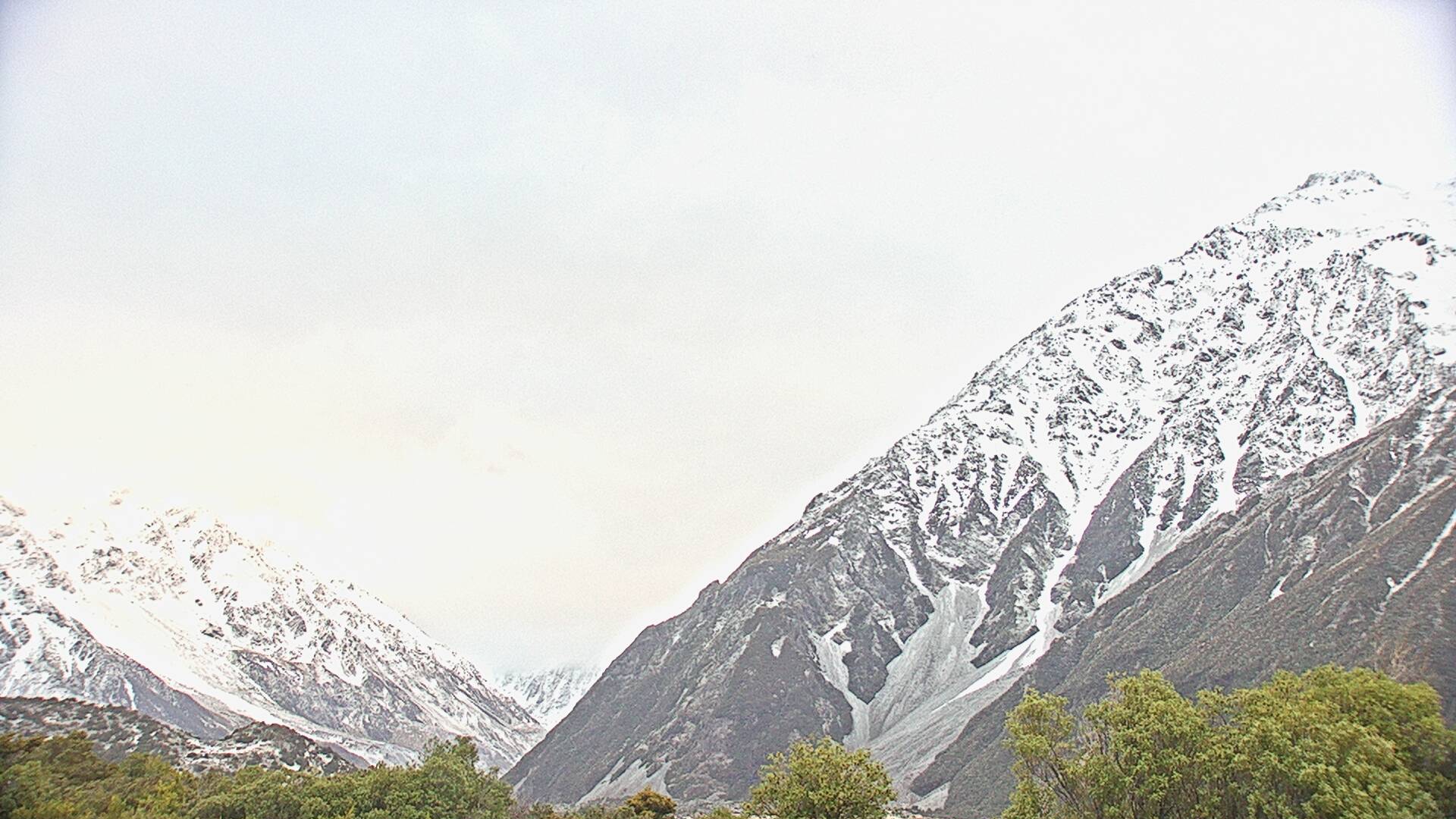 View towards Aoraki/Mount Cook Webcam