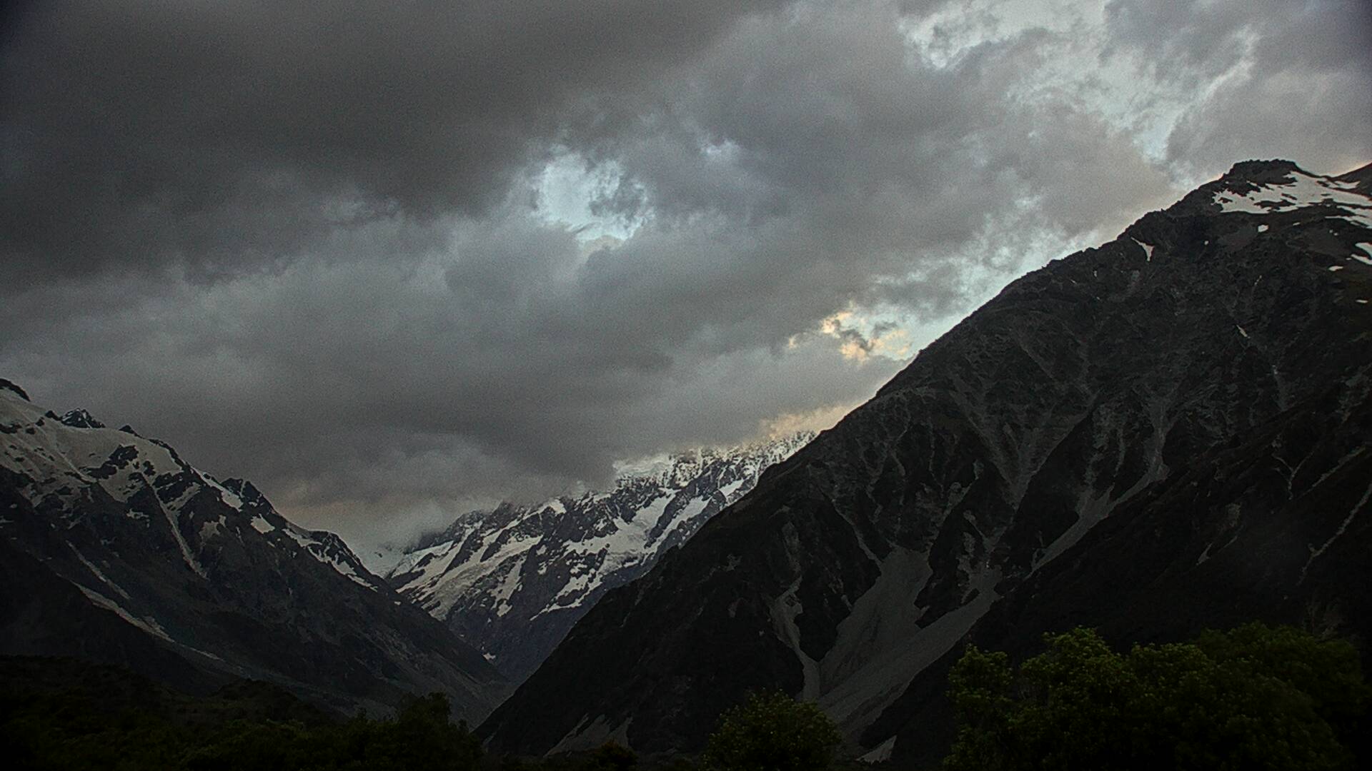 View towards Aoraki/Mount Cook Webcam