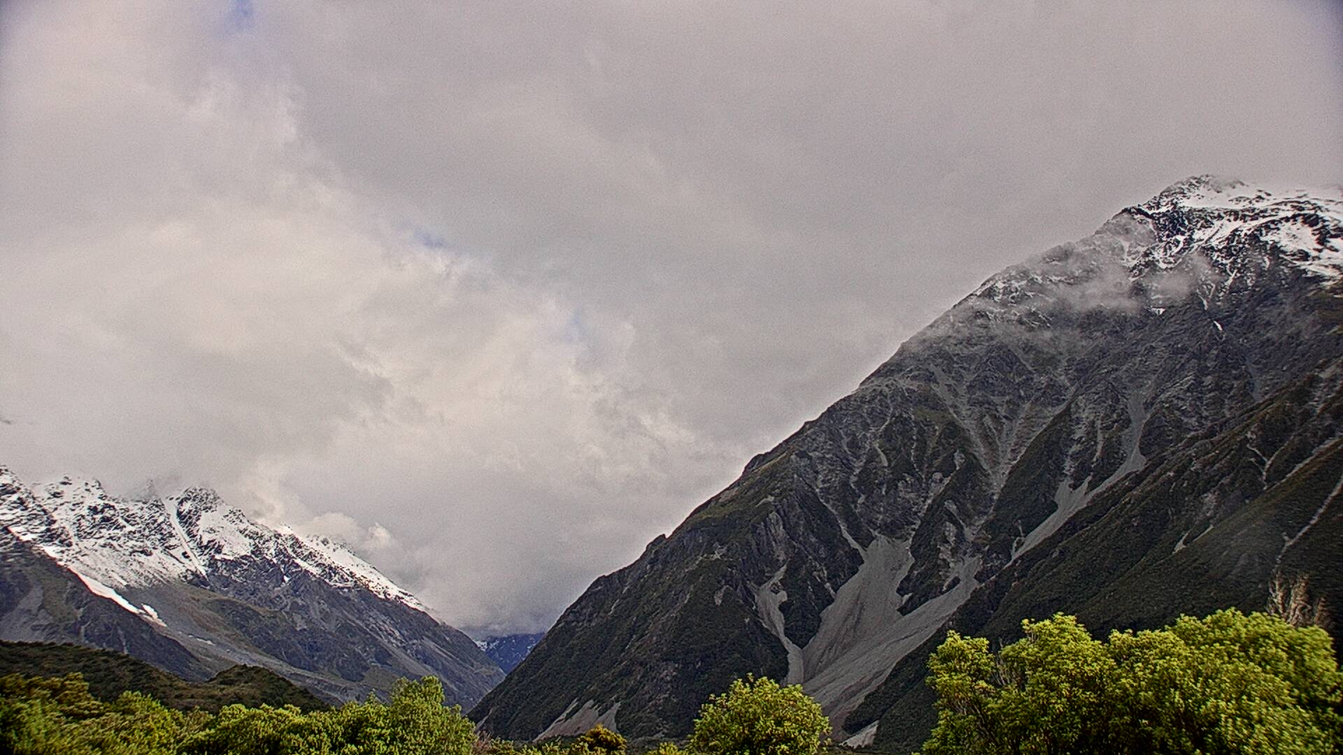 View towards Aoraki/Mount Cook Webcam