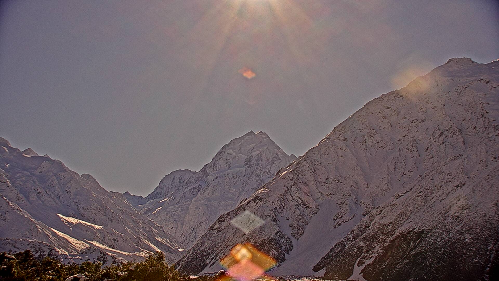 View towards Aoraki/Mount Cook Webcam