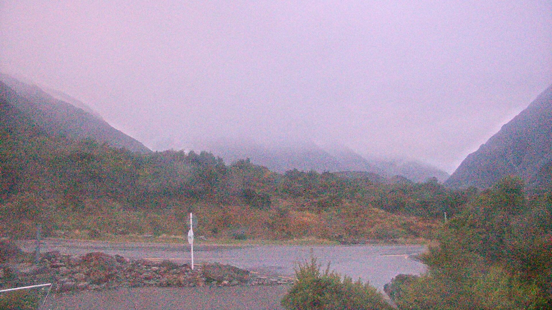 View towards the Hooker Valley Webcam