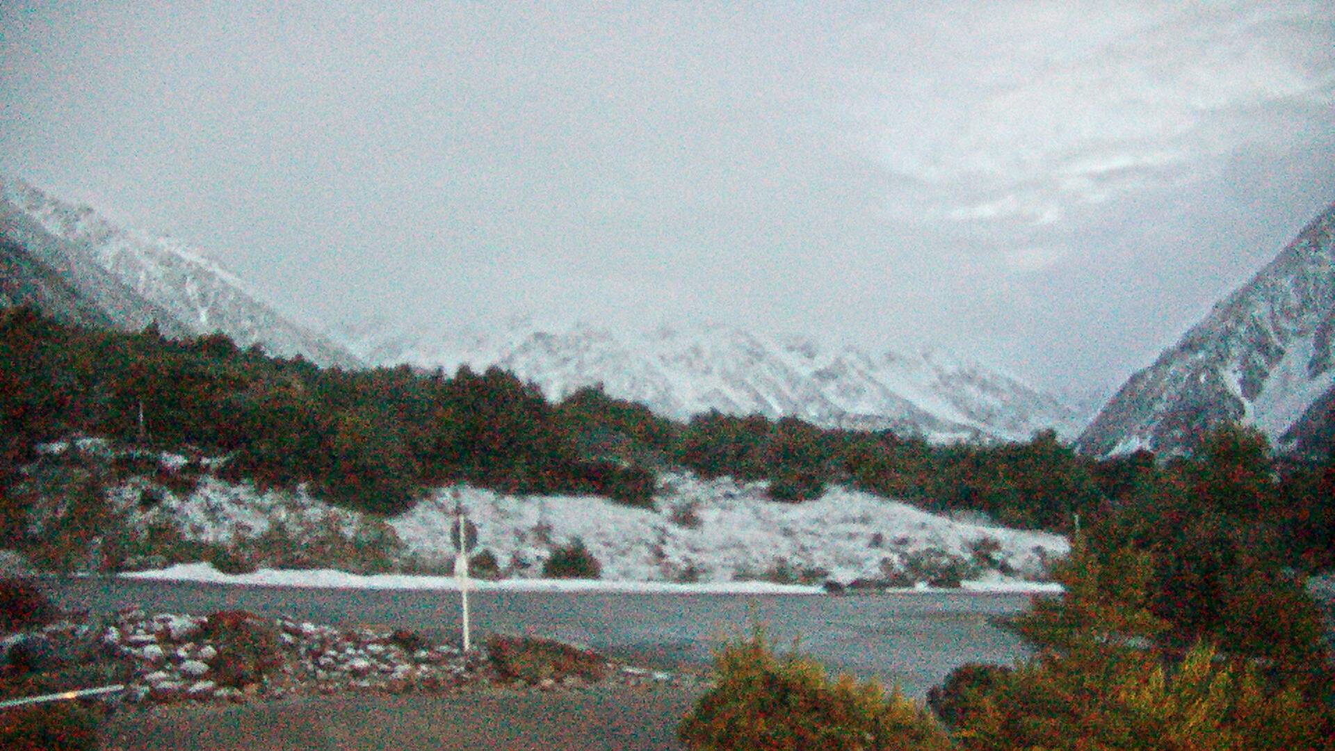 View towards the Hooker Valley Webcam