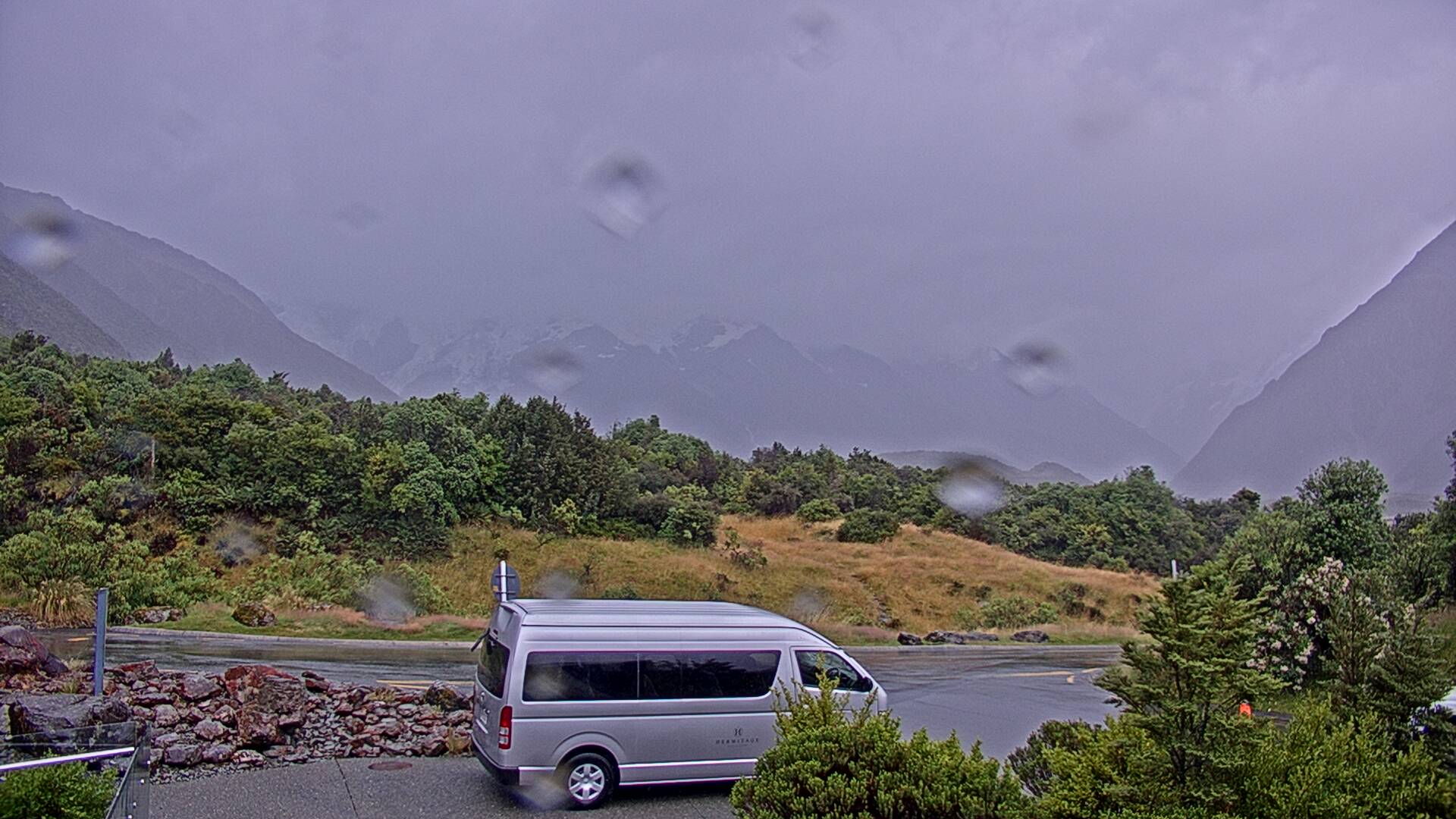 View towards the Hooker Valley Webcam