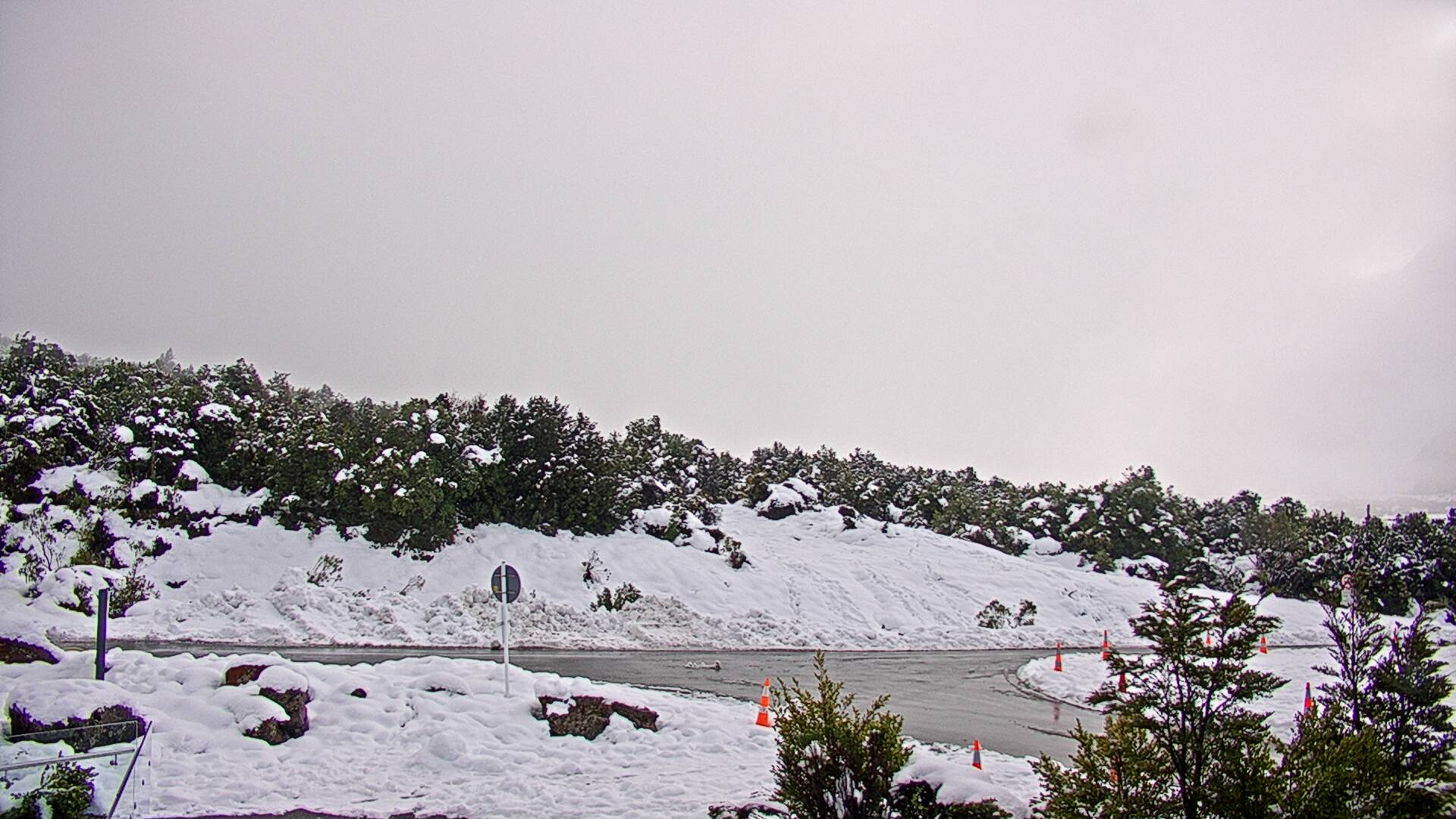 View towards the Hooker Valley Webcam